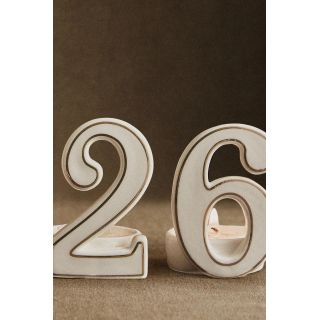 Набор из 2026 рождественских фарфоровых подсвечников (набор из 4 штук)