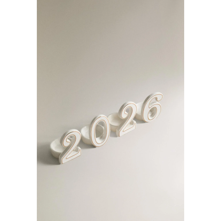 Набор из 2026 рождественских фарфоровых подсвечников (набор из 4 штук)