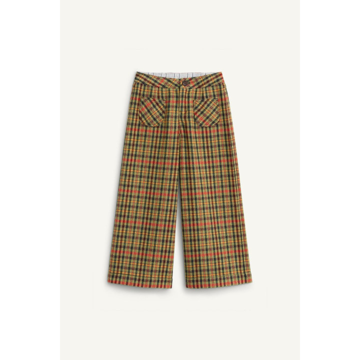 Брюки в клетку ограниченной коллекции с шерстью