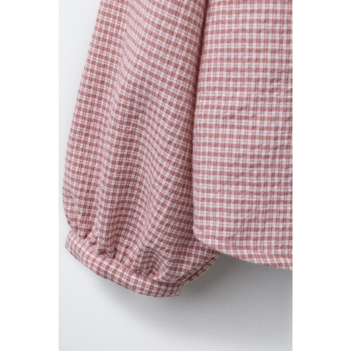 РУБАШКА В КЛЕТКУ С ДВОЙНЫМ ВОРОТНИКОМ BENSIMON ® X ZARA