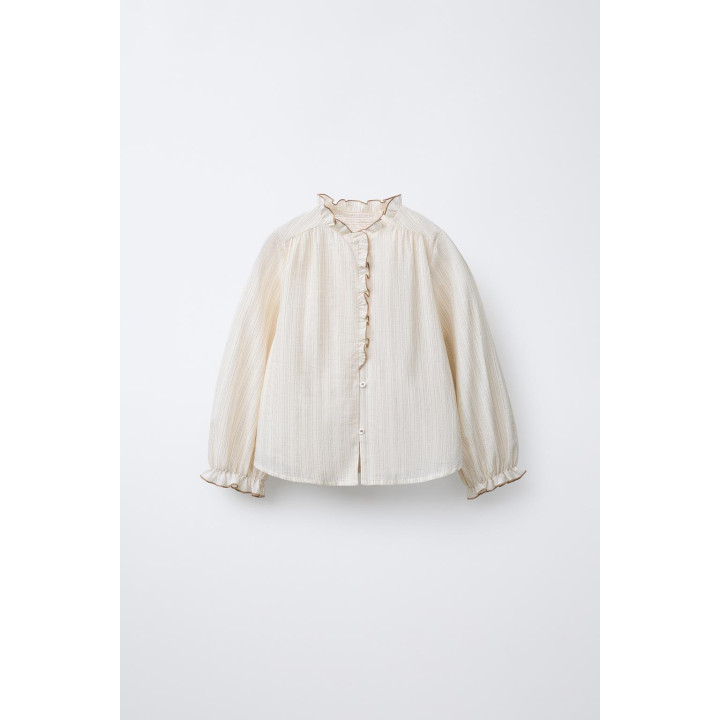 Рубашка в полоску с оборками bensimon® x zara