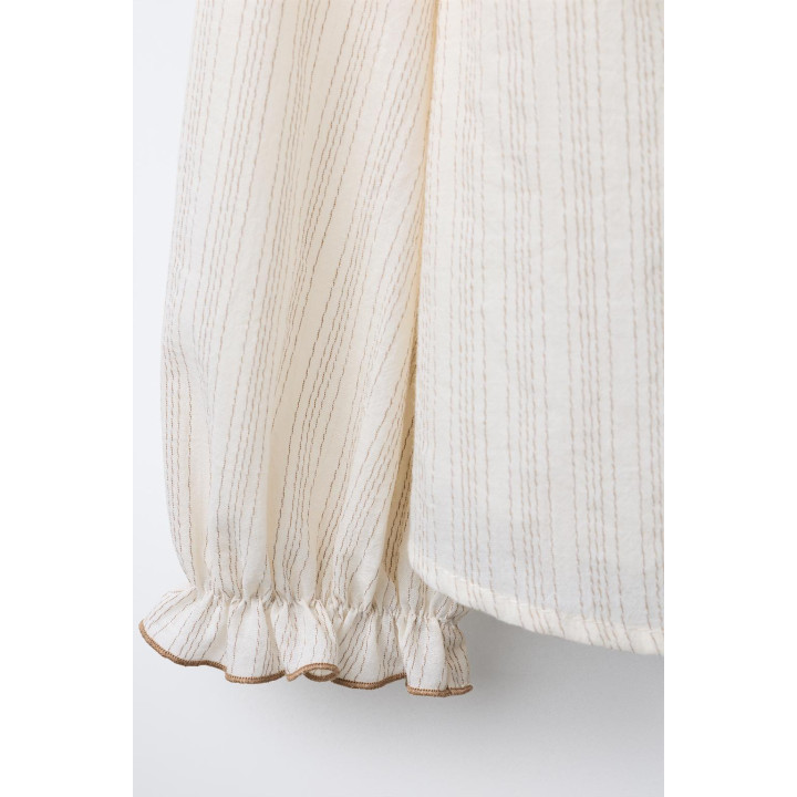 Рубашка в полоску с оборками bensimon® x zara