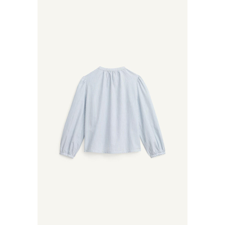 Рубашка в полоску limited edition с оборкой