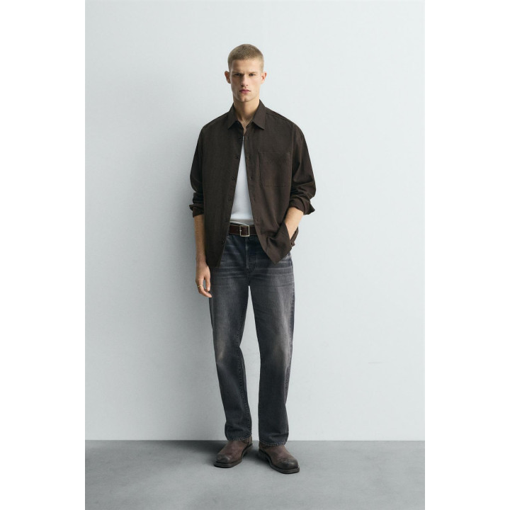 РУБАШКА СТРУЯЩЕГОСЯ ПОКРОЯ RELAXED FIT LIMITED EDITION