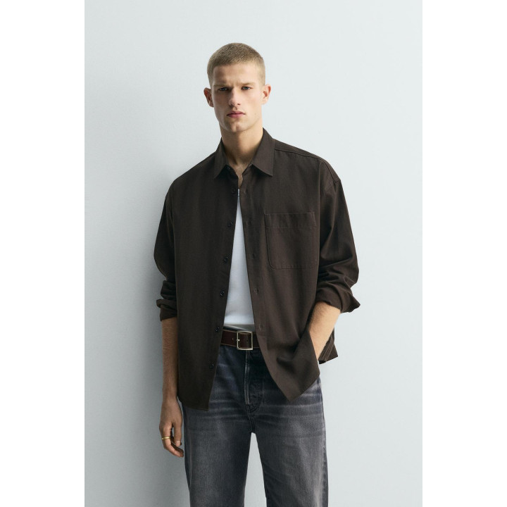 РУБАШКА СТРУЯЩЕГОСЯ ПОКРОЯ RELAXED FIT LIMITED EDITION