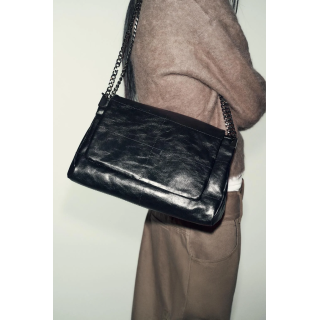 СУМКА В РОКЕРСКОМ СТИЛЕ С КЛАПАНОМ