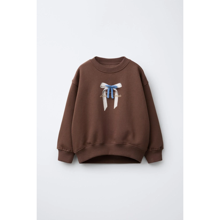 ТОЛСТОВКА С НАДПИСЬЮ И БАНТОМ