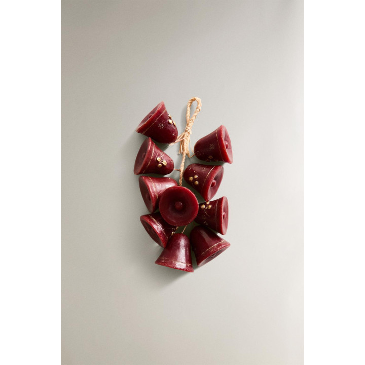 Набор рождественских свечей каскад колокольчиков (упаковка из 10 штук)