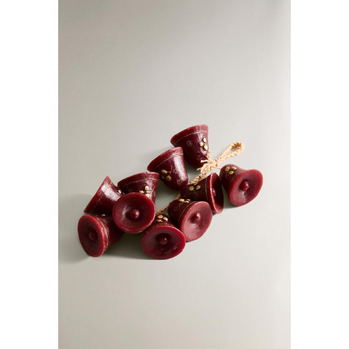 Набор рождественских свечей каскад колокольчиков (упаковка из 10 штук)