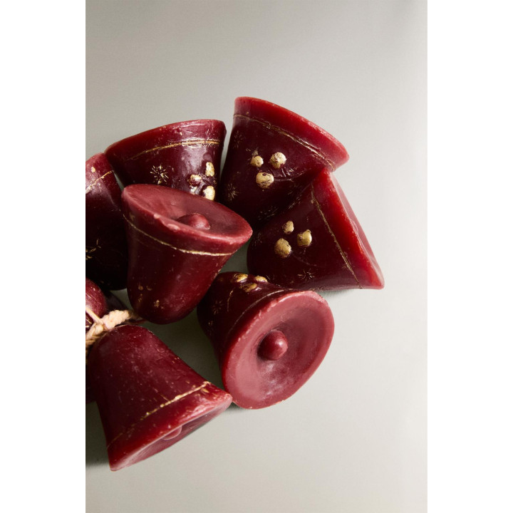 Набор рождественских свечей каскад колокольчиков (упаковка из 10 штук)