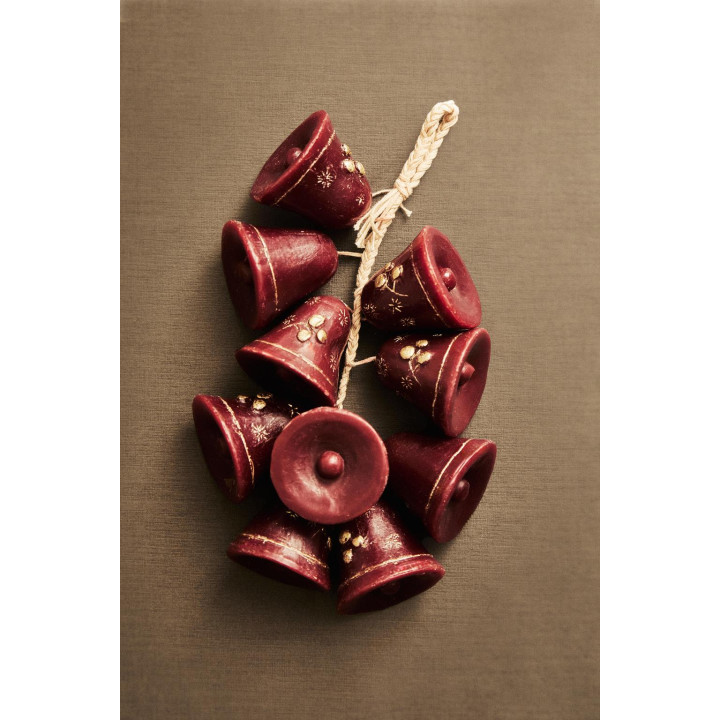 Набор рождественских свечей каскад колокольчиков (упаковка из 10 штук)