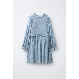 ПЛАТЬЕ С ЦВЕТОЧНЫМ ПРИНТОМ И УЗОРОМ «СОТЫ»