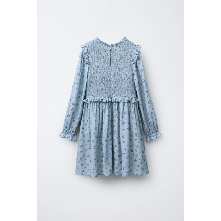 ПЛАТЬЕ С ЦВЕТОЧНЫМ ПРИНТОМ И УЗОРОМ «СОТЫ»