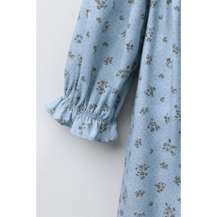 ПЛАТЬЕ С ЦВЕТОЧНЫМ ПРИНТОМ И УЗОРОМ «СОТЫ»