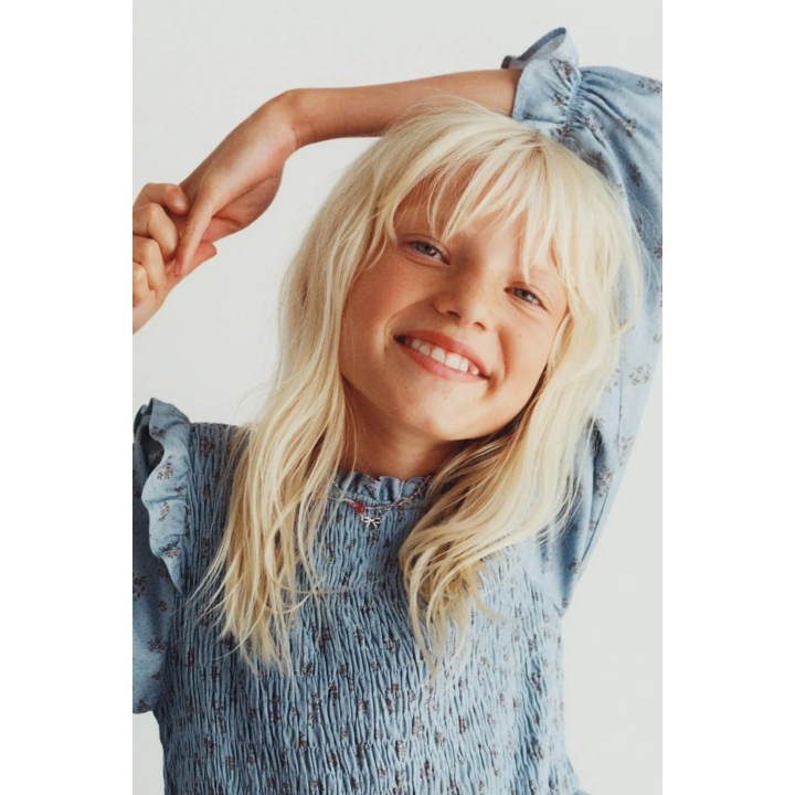 ПЛАТЬЕ С ЦВЕТОЧНЫМ ПРИНТОМ И УЗОРОМ «СОТЫ»