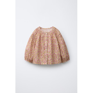 БЛУЗКА С ЦВЕТОЧНЫМ ПРИНТОМ