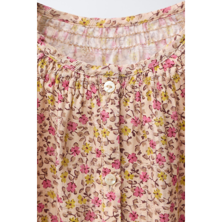 БЛУЗКА С ЦВЕТОЧНЫМ ПРИНТОМ