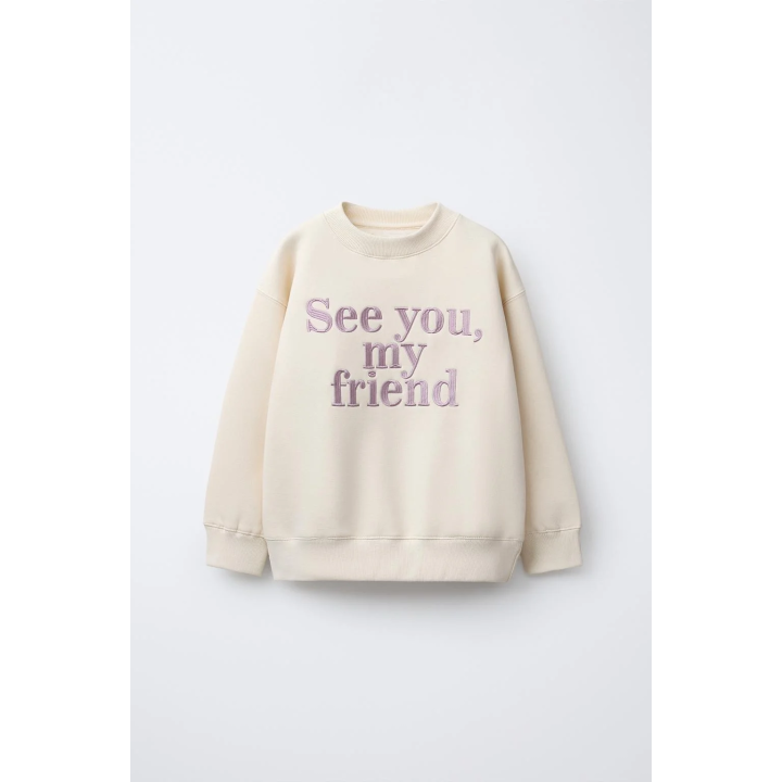 ТОЛСТОВКА С ВЫШИТЫМ ТЕКСТОМ