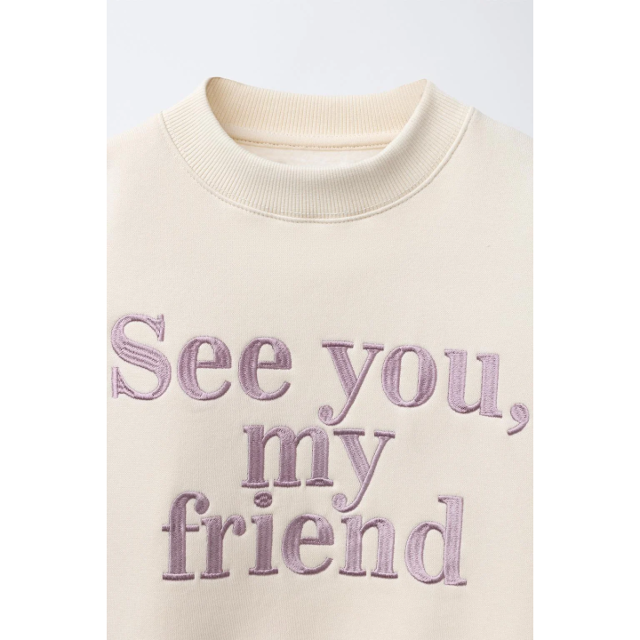 ТОЛСТОВКА С ВЫШИТЫМ ТЕКСТОМ