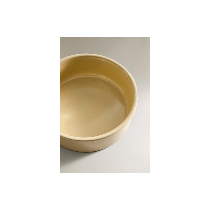 STONEWARE PET FOOD BOWL