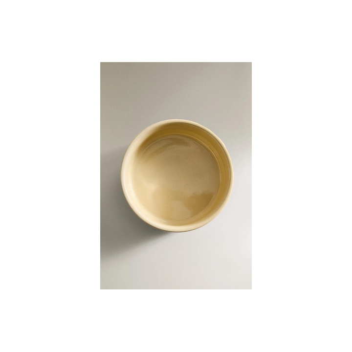 STONEWARE PET FOOD BOWL