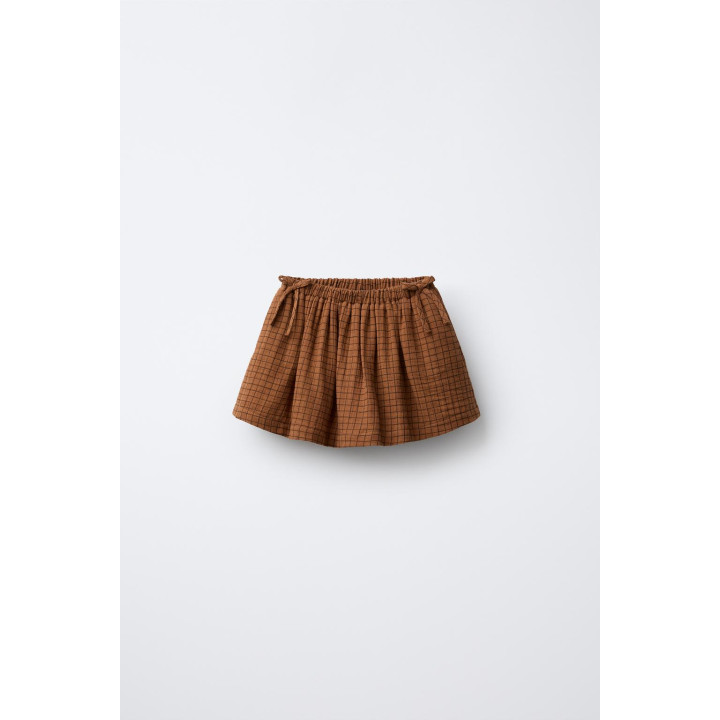 Юбка-бермуды в клетку с бантом bensimon ® x zara