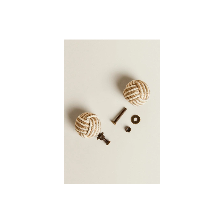 PACK OF KNOTTED DOOR KNOBS (PACK OF 2)