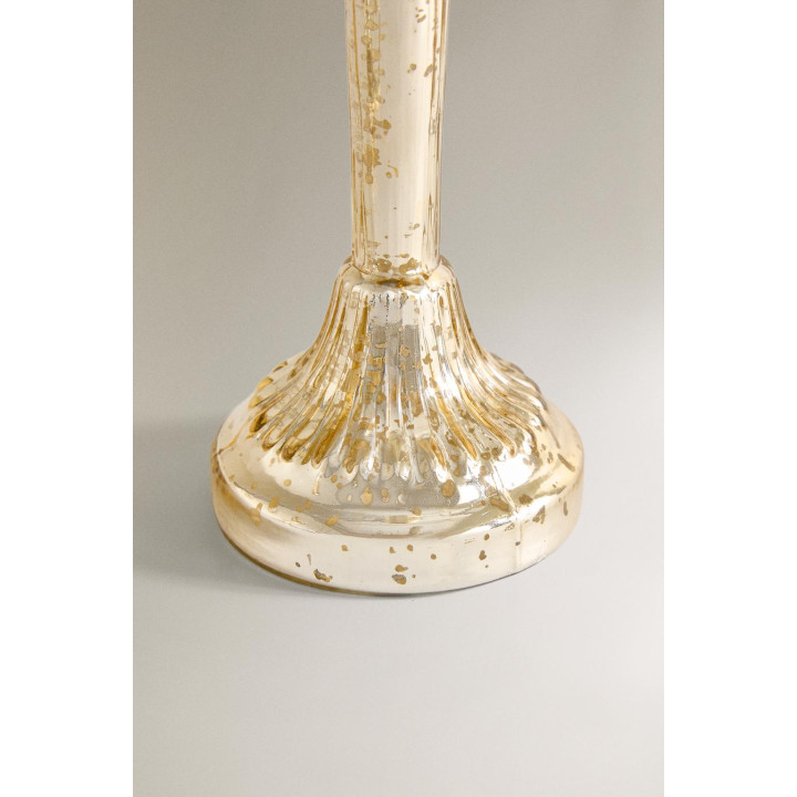 Свеча рождественская стеклянная с античным оттенком