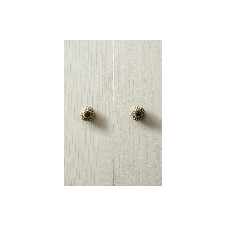PACK OF CERAMIC FLOWER DOOR KNOBS (PACK OF 2)