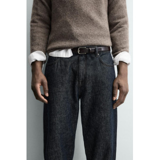 Платье с кожаным поясом