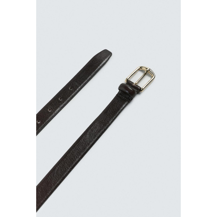 Платье с кожаным поясом