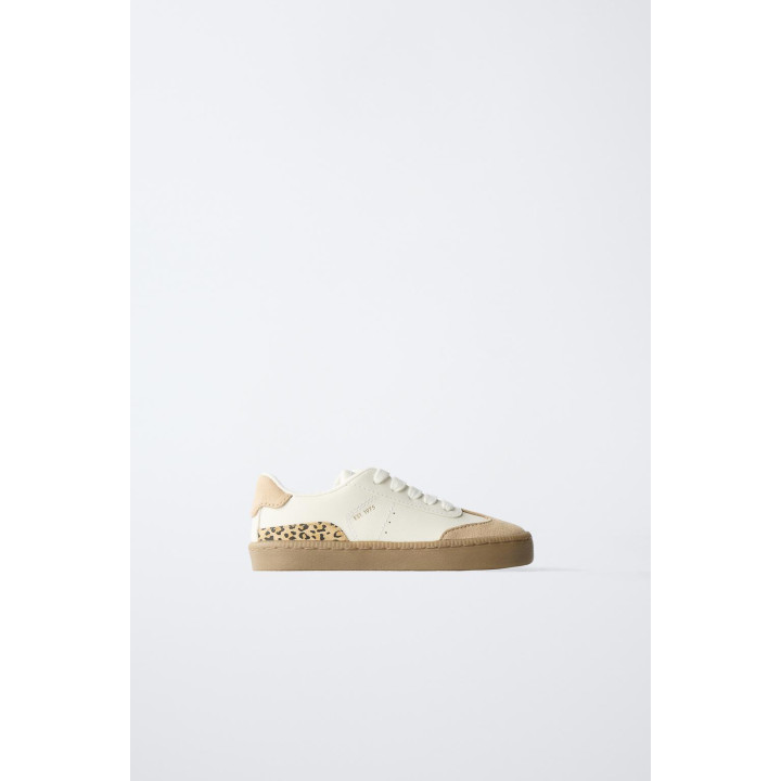 Полосатые кеды со змеиным принтом