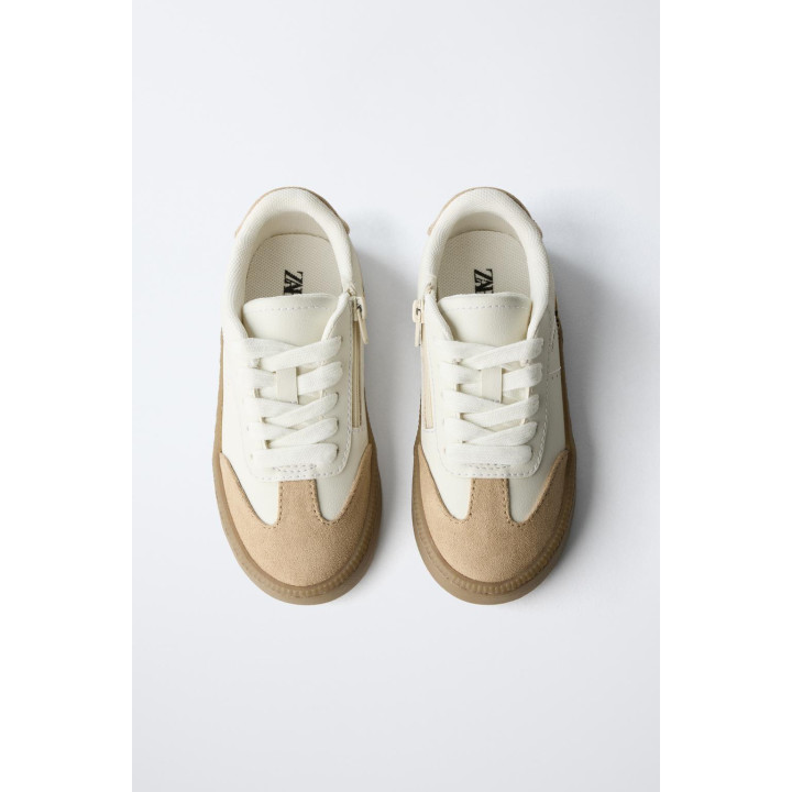 Полосатые кеды со змеиным принтом