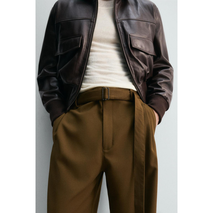 БРЮКИ RELAXED FIT С РЕМНЕМ