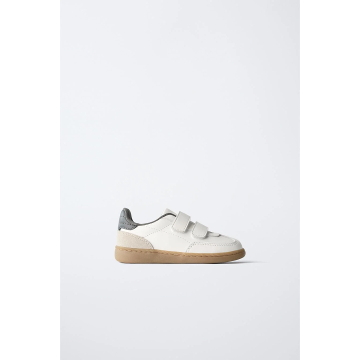 КОЖАНЫЕ КРОССОВКИ С РЕМЕШКАМИ