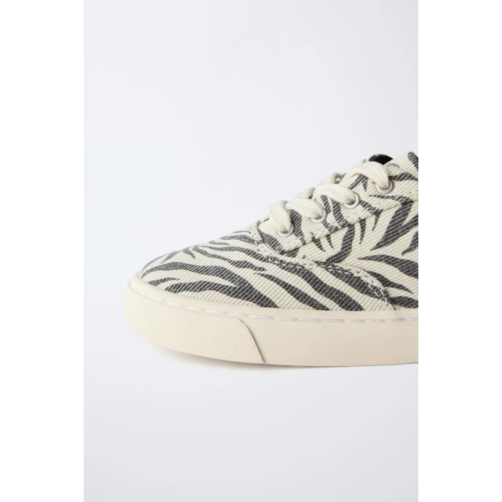 Кеды из хлопка с животным принтом