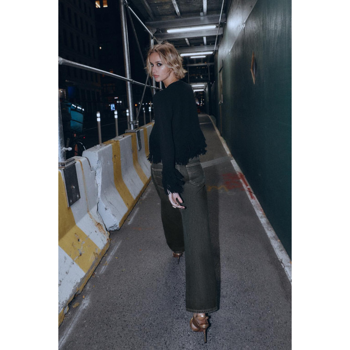 ВЯЗАНЫЙ КАРДИГАН С БАХРОМОЙ