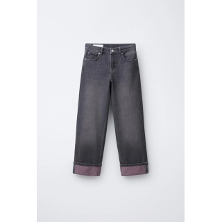 ДЖИНСЫ STRAIGHT С ЭФФЕКТОМ ПОТЕРТОСТИ