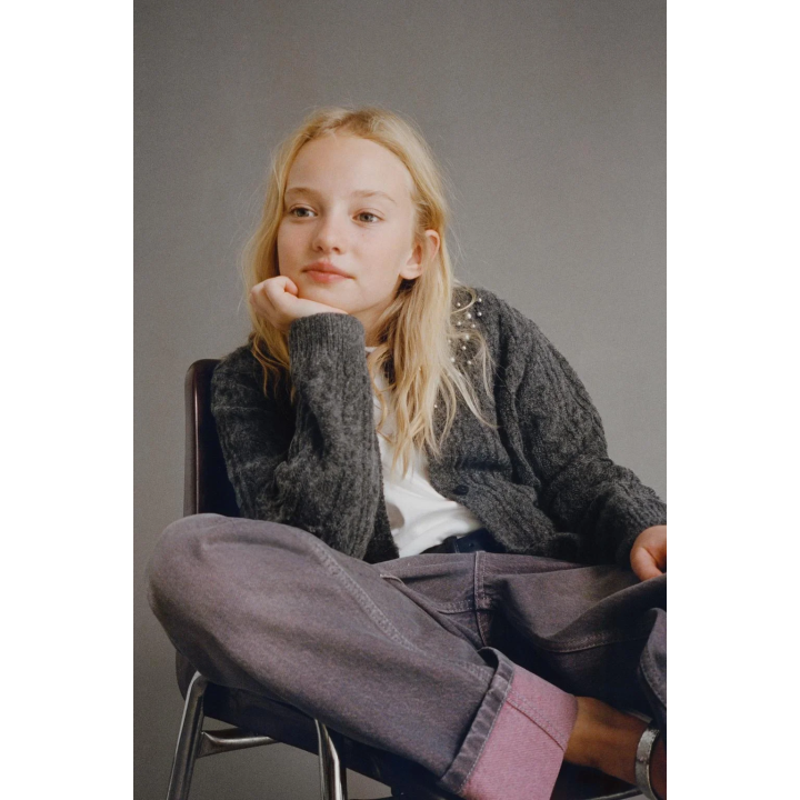 ДЖИНСЫ STRAIGHT С ЭФФЕКТОМ ПОТЕРТОСТИ