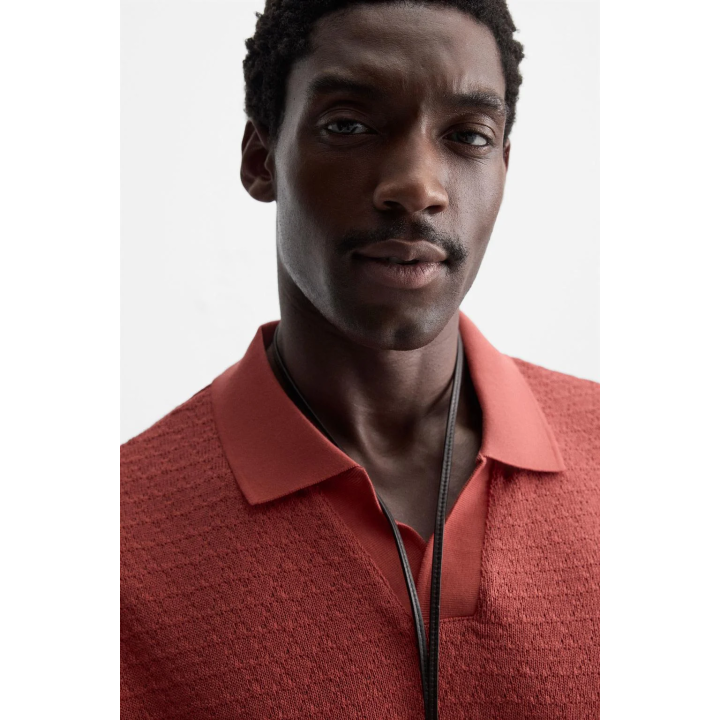 ПОЛО JACQUARD С ГЕОМЕТРИЧЕСКИМ УЗОРОМ