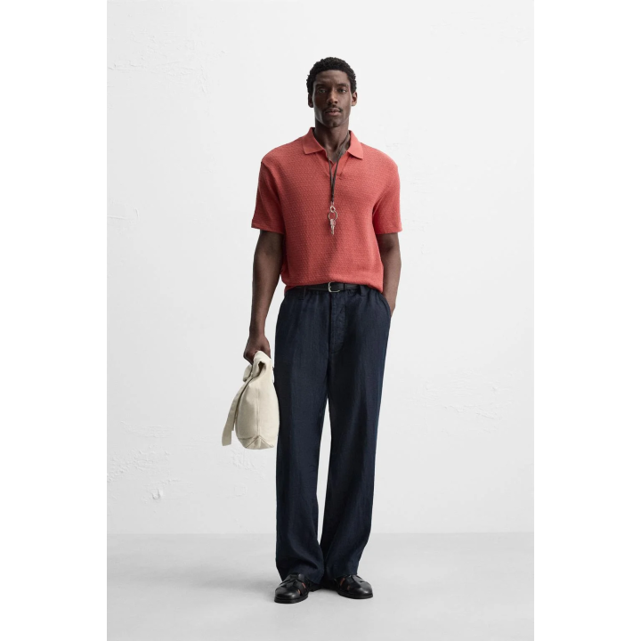 ПОЛО JACQUARD С ГЕОМЕТРИЧЕСКИМ УЗОРОМ