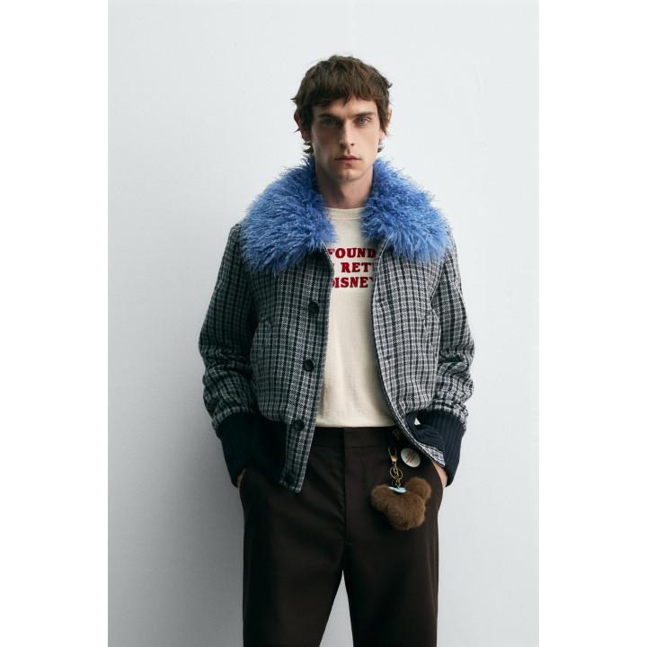 БОМБЕР В КЛЕТКУ С КОМБИНИРОВАННОЙ ОТДЕЛКОЙ HARRY LAMBERT FOR ZARA X DISNEY