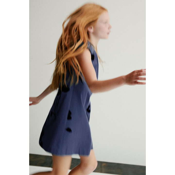 ПЛАТЬЕ С РЕЛЬЕФНЫМ ЦВЕТОЧНЫМ ПРИНТОМ