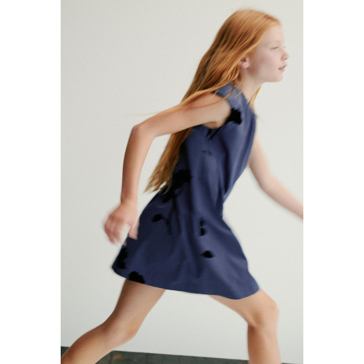 ПЛАТЬЕ С РЕЛЬЕФНЫМ ЦВЕТОЧНЫМ ПРИНТОМ