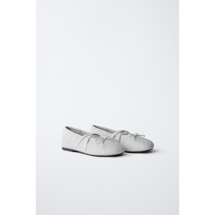 СЕРЕБРИСТЫЕ БАЛЕТКИ ДЛЯ ВЕЧЕРИНОК