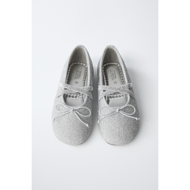 СЕРЕБРИСТЫЕ БАЛЕТКИ ДЛЯ ВЕЧЕРИНОК