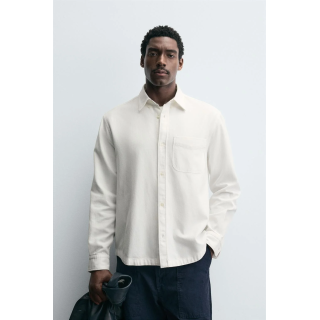 РУБАШКА ИЗ РЕЛЬЕФНОЙ ТКАНИ С КАРМАНОМ