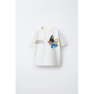 ФУТБОЛКА С АНИМАЛИСТИЧЕСКИМ ПРИНТОМ