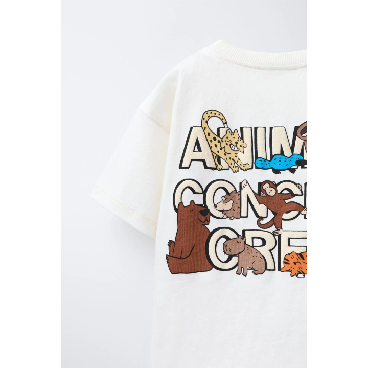 ФУТБОЛКА С АНИМАЛИСТИЧЕСКИМ ПРИНТОМ