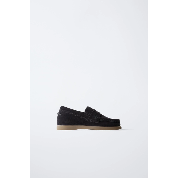 КОЖАНЫЕ МОКАСИНЫ С ОТДЕЛКОЙ